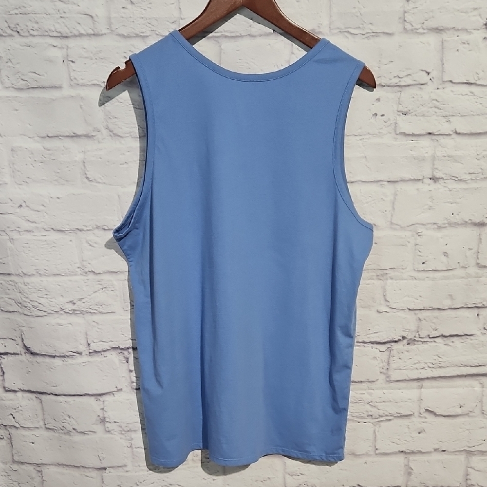 Goodfellow & Co Men's Blue Crewneck Tank - Picture 4 of 5